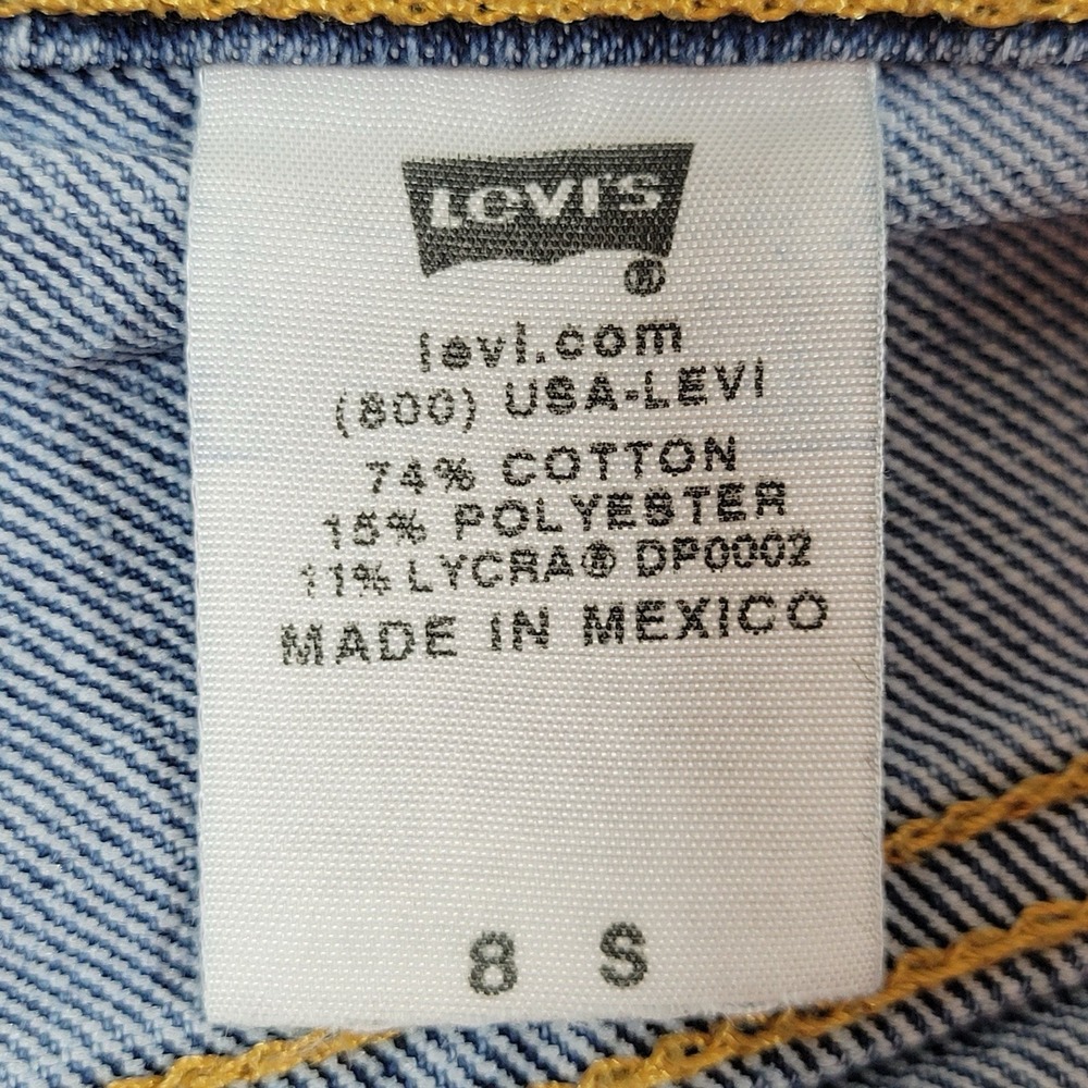 Vintage Levi's Women's‎ Jeans 550 Classic Relaxed Tapered Size 8 Short Blue - Picture 9 of 10